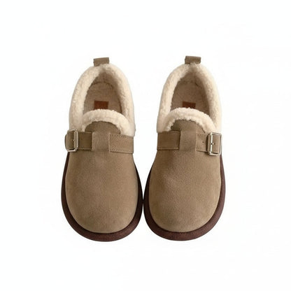 Cozy Retro Slip-On Sneakers with Fleece Lining for All-Day Comfort 6