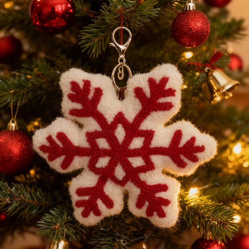 Cozy Winter Snowflake Plush Pillow Cushion - Soft Holiday Decor for All Ages 5