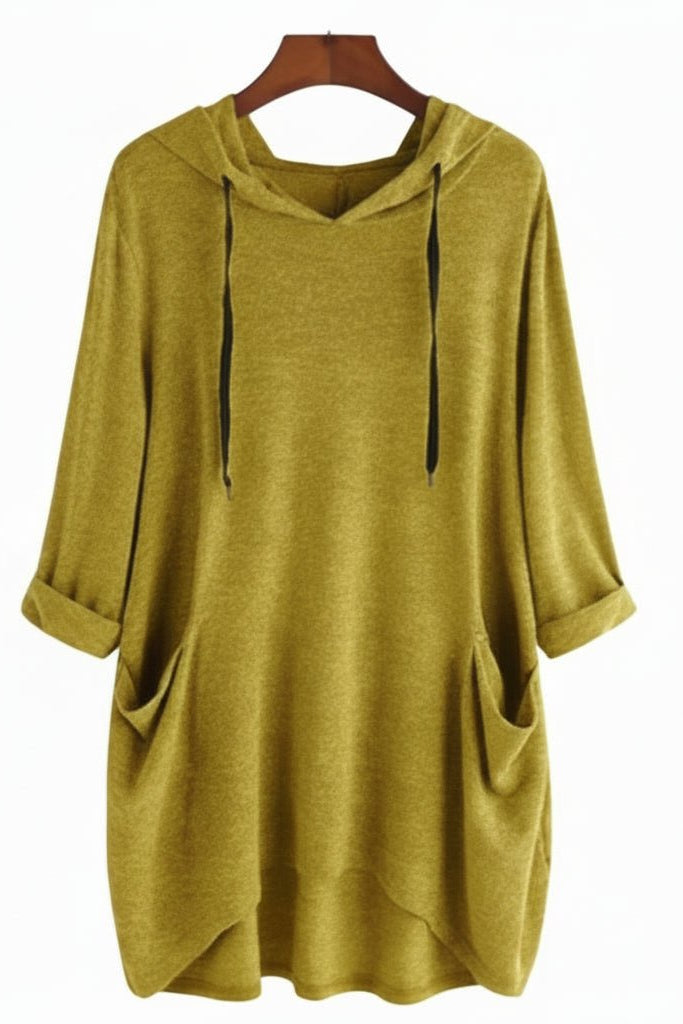 Cozy Women's Hoodie with Pockets - Soft Fabric for Autumn & Winter Comfort 3