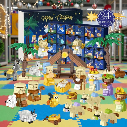 Creative Advent Calendar - 24-Day DIY Nativity Christmas Countdown Gift Box 6