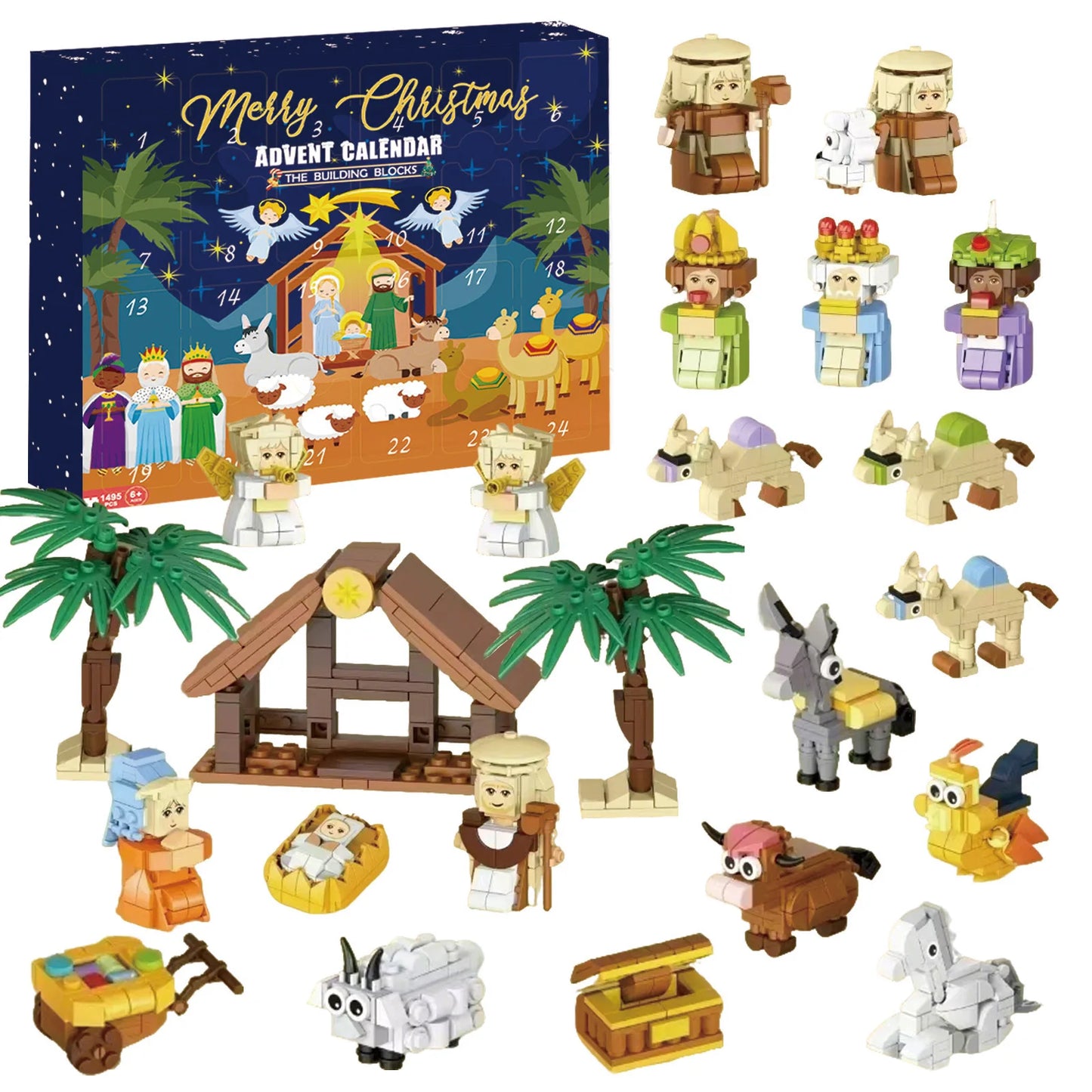 Creative Advent Calendar - 24-Day DIY Nativity Christmas Countdown Gift Box 7