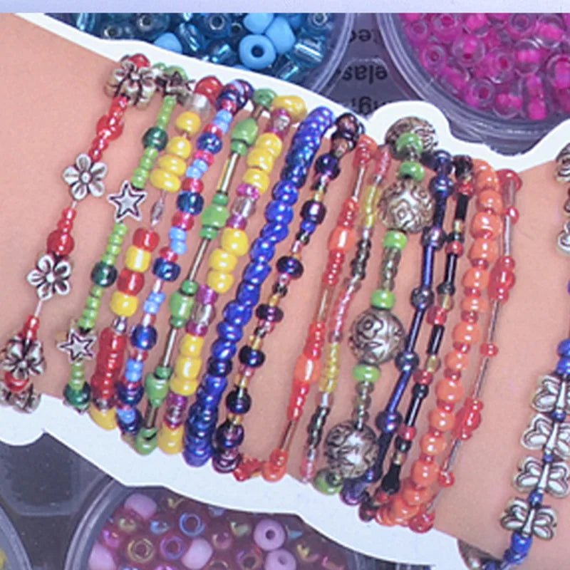 Creative Kids - DIY Bracelet Making Kit for Girls Aged 5-12 with Colorful Beads 2