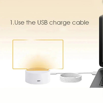 Creative LED Acrylic Drawing Board - USB Powered Message Board with Erasable Pen 5