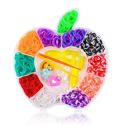 Creative Loom Bands Set - DIY Rainbow Bracelet Making Kit for Kids, Easy Assembly & Educational Fun 14