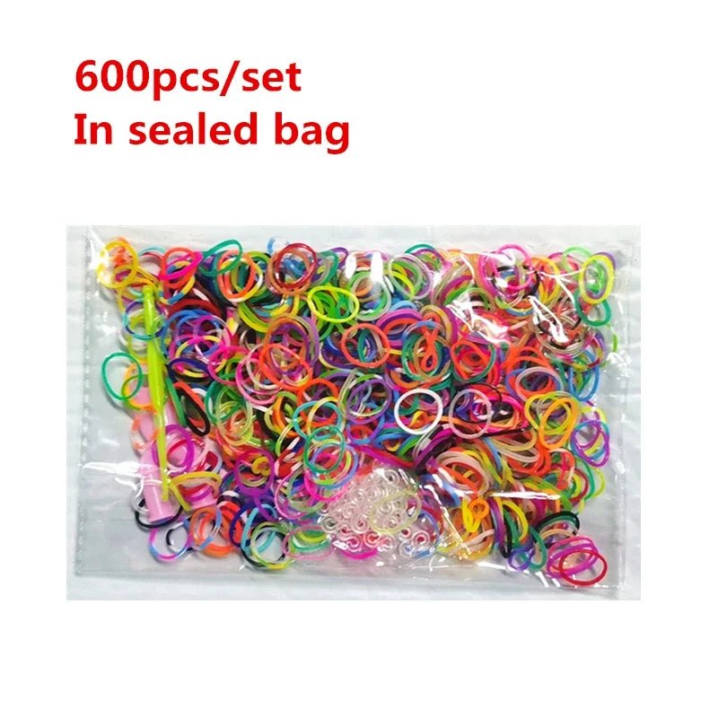 Creative Loom Bands Set - DIY Rainbow Bracelet Making Kit for Kids, Easy Assembly & Educational Fun 8