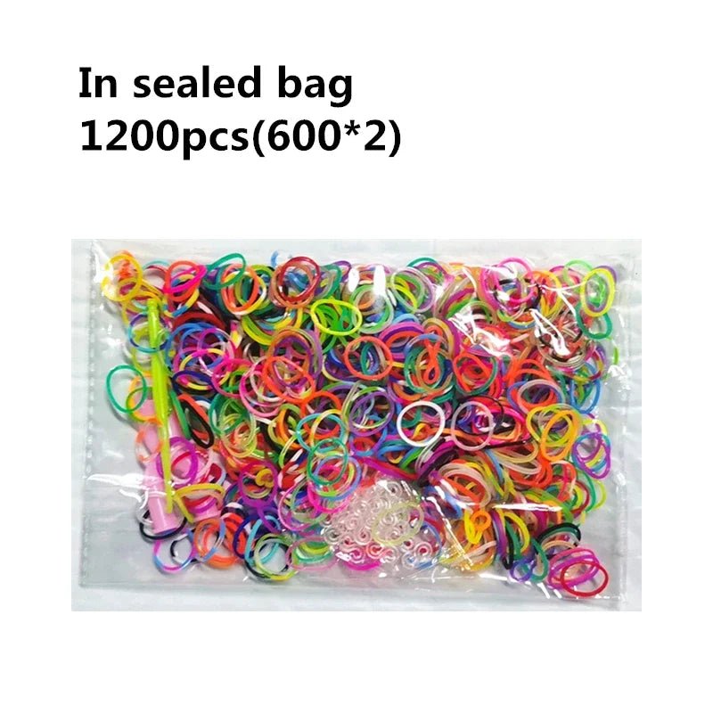 Creative Loom Bands Set - DIY Rainbow Bracelet Making Kit for Kids, Easy Assembly & Educational Fun 9