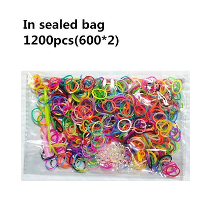 Creative Loom Bands Set - DIY Rainbow Bracelet Making Kit for Kids, Easy Assembly & Educational Fun 9