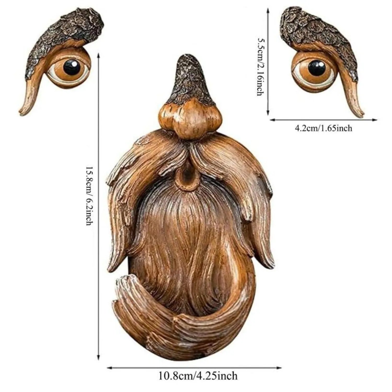 Creative Tree Face Bird Feeder - Unique Outdoor Garden Decor for Attracting Birds 1