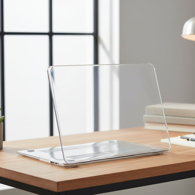 Crystal Clear Laptop Case for MacBook Air & Pro - Durable Hard Protection 0