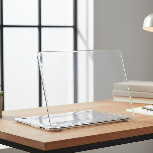 Crystal Clear Laptop Case for MacBook Air & Pro - Durable Hard Protection 0