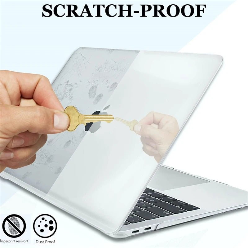 Crystal Clear Laptop Case for MacBook Air & Pro - Durable Hard Protection 2