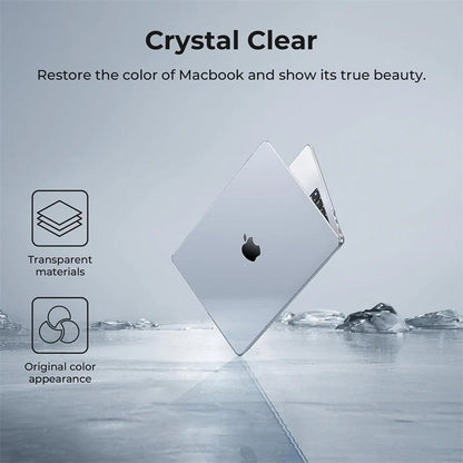Crystal Clear Laptop Case for MacBook Air & Pro - Durable Hard Protection 3