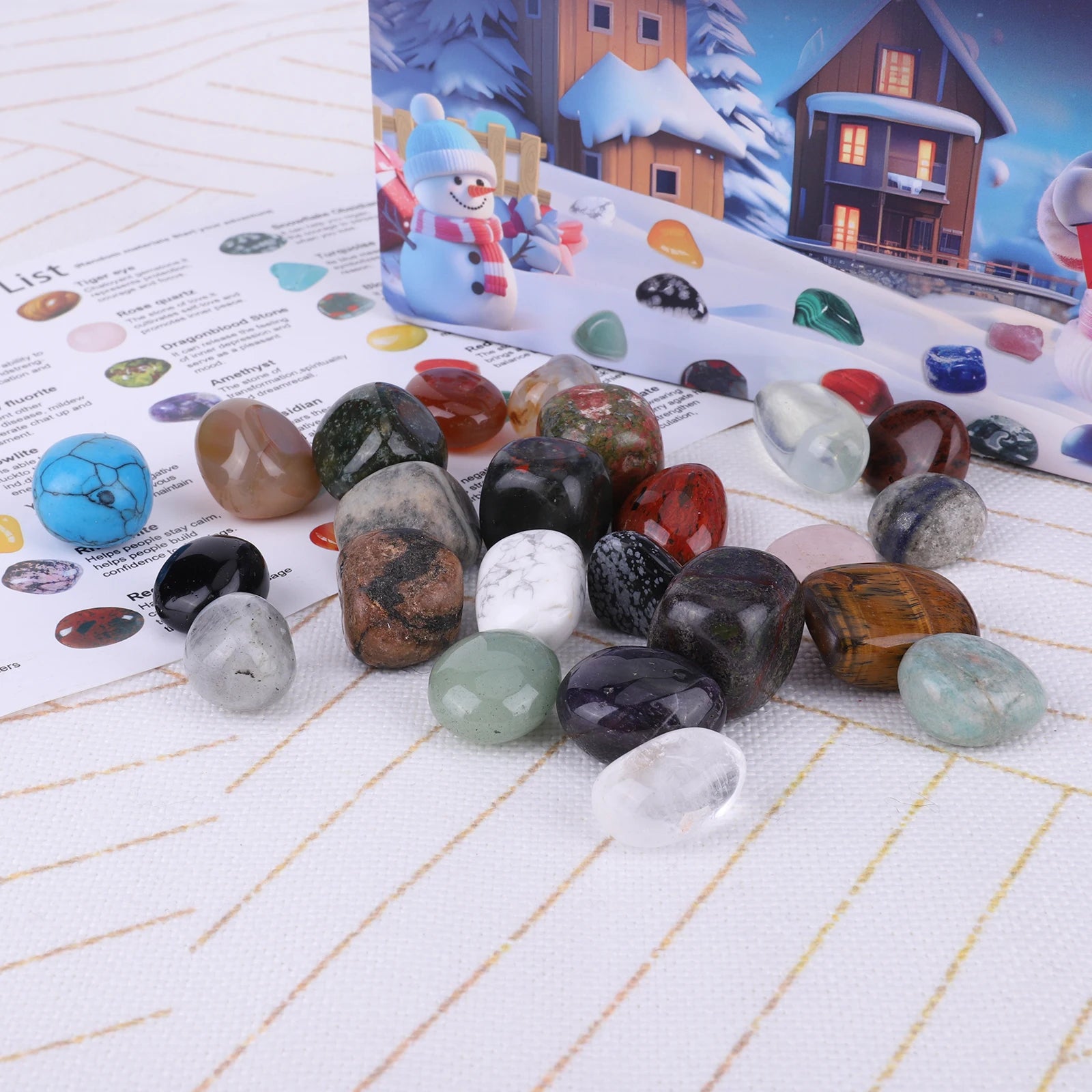 Crystal Discovery Advent Calendar - 24 Days of Gemstone Surprises for Kids, Christmas Countdown Fun 4