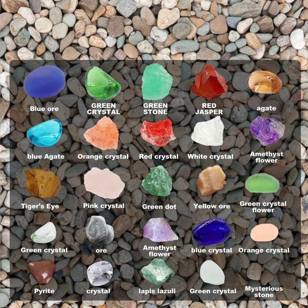 Crystal Gemstones Advent Calendar - 24 Days Christmas Countdown with Unique Crystals 11