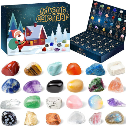 Crystal Gemstones Advent Calendar - 24 Days Christmas Countdown with Unique Crystals 4