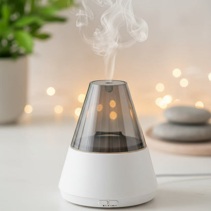 Crystal Stone Aroma Diffuser - 3D Fire Design Essential Oil Aromatherapy 4