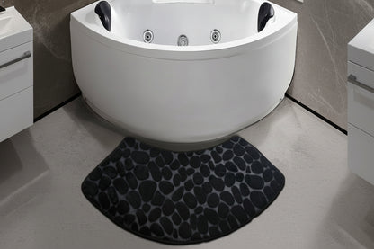 Curved Bathroom Mat - Absorbent Non-Slip Bath Rug for Safe Shower Use 9