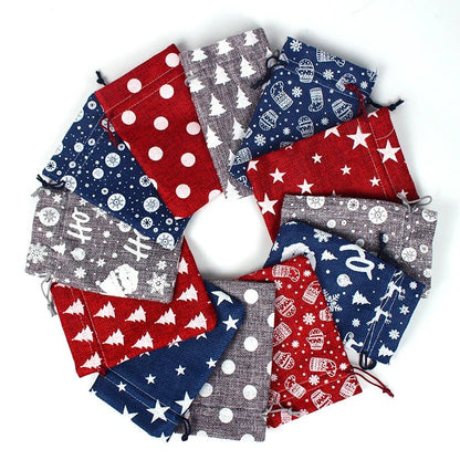 Customizable Jute Gift Bags - 10 Pack Eco-Friendly Drawstring Burlap Bags 1