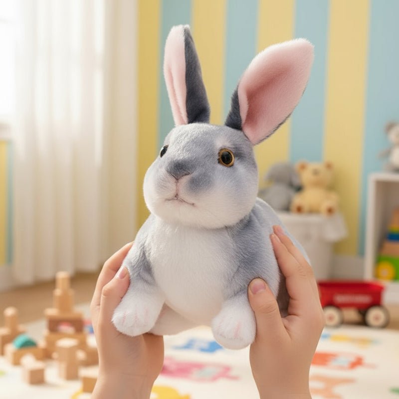 Cute 20cm Plush Rabbit Toy - Realistic Kawaii Stuffed Animal Plushie 11