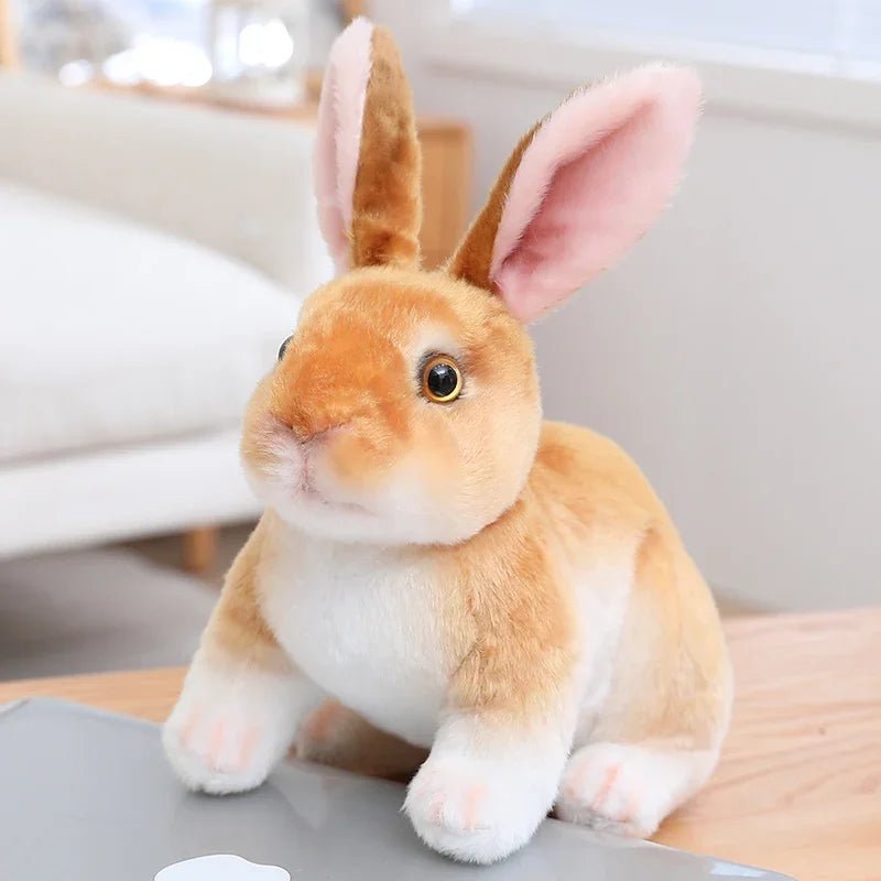 Cute 20cm Plush Rabbit Toy - Realistic Kawaii Stuffed Animal Plushie 12