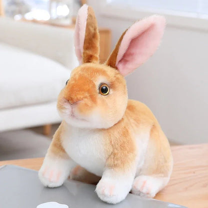 Cute 20cm Plush Rabbit Toy - Realistic Kawaii Stuffed Animal Plushie 12