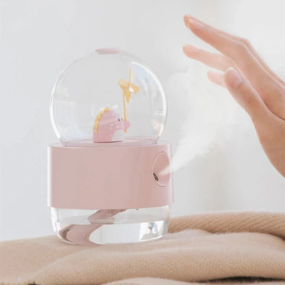 Cute Wireless Rechargeable Humidifier with Music Box and Night Lamp 2