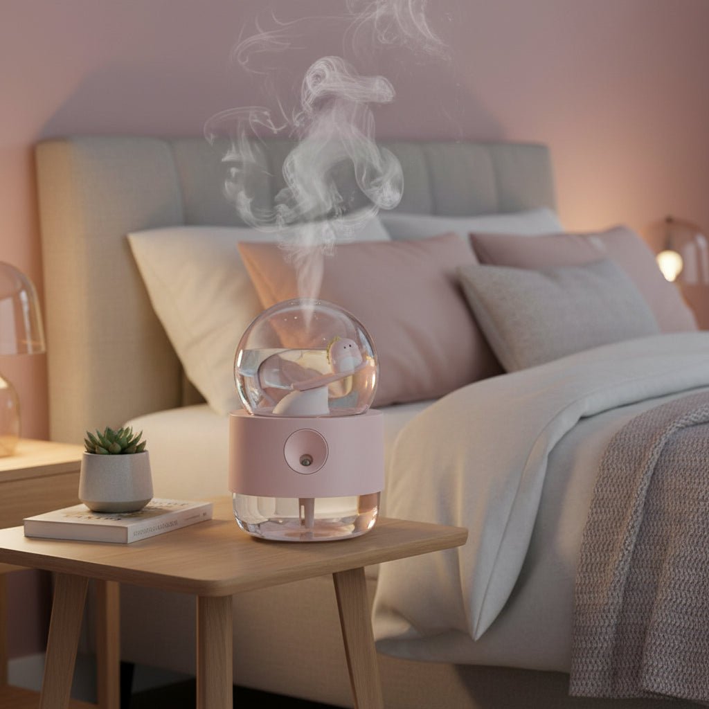 Cute Wireless Rechargeable Humidifier with Music Box and Night Lamp 6
