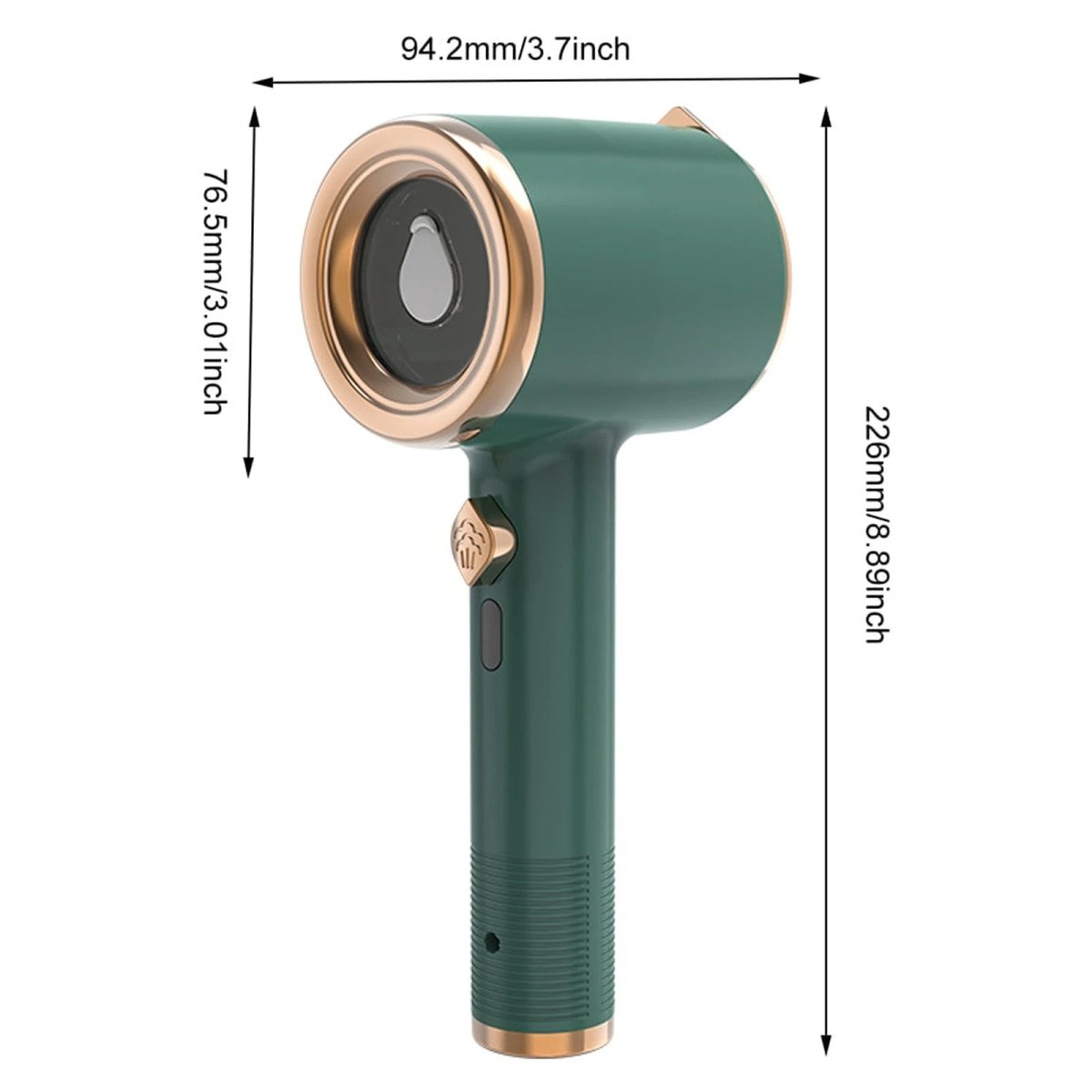 DEWRINKIQ – Portable handheld steamer for textiles with titanium plate & 50ml water tank 2