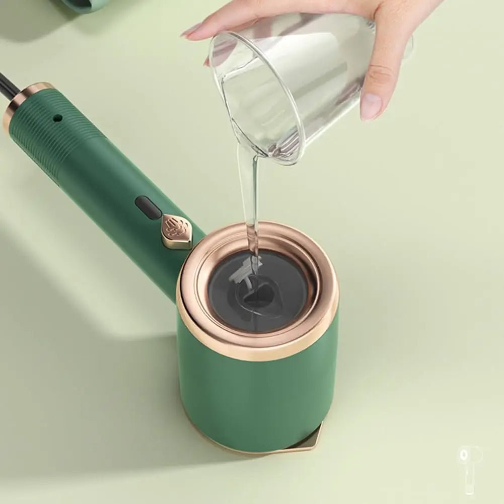 DEWRINKIQ – Portable handheld steamer for textiles with titanium plate & 50ml water tank 3