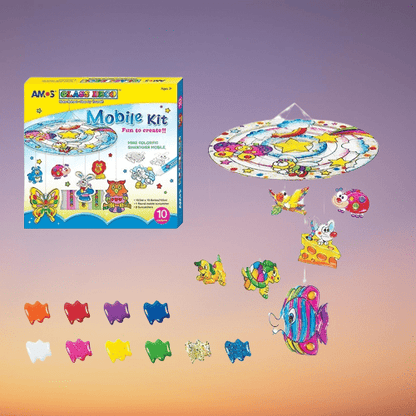 DIY Christmas Glass Painting Set for Kids - 12 Non-Toxic Paints & 8 Ornaments 11