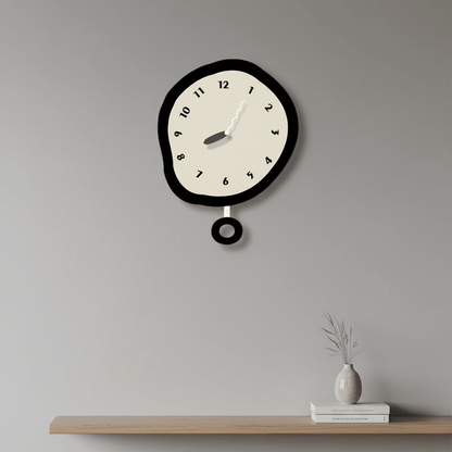 CHRONOART – Abstract Wall Clock with Modern Acrylic Finish and Silent Mechanism