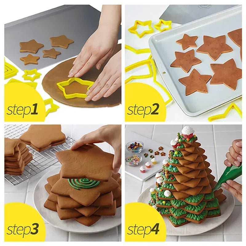 DOUGHBELL – 6-piece Christmas cookie cutter set for cookies & pastries 3