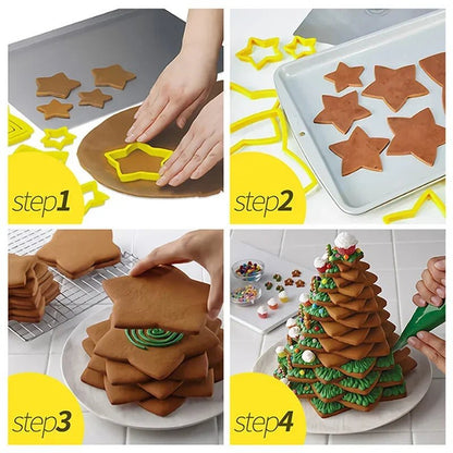 DOUGHBELL – 6-piece Christmas cookie cutter set for cookies & pastries 3