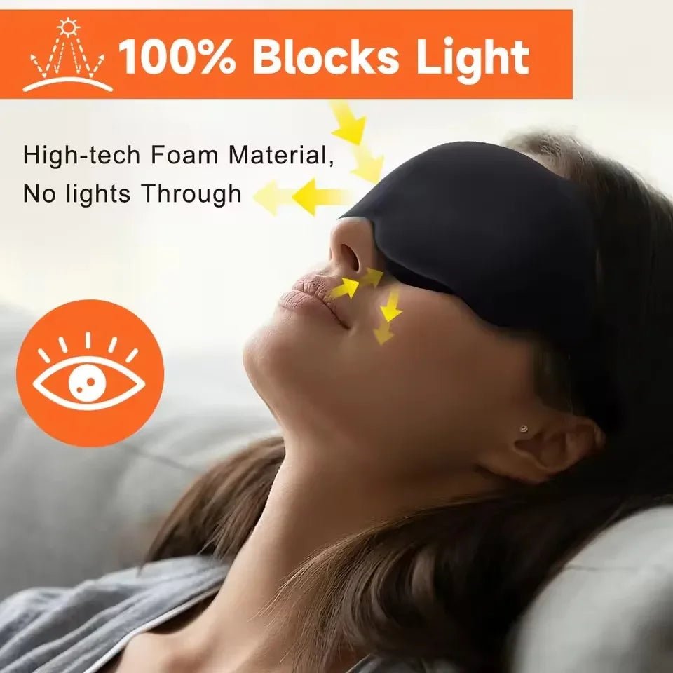 DREAMSHADE – 6D Light-Blocking Memory Foam Sleep Mask for Deep Sleep 2