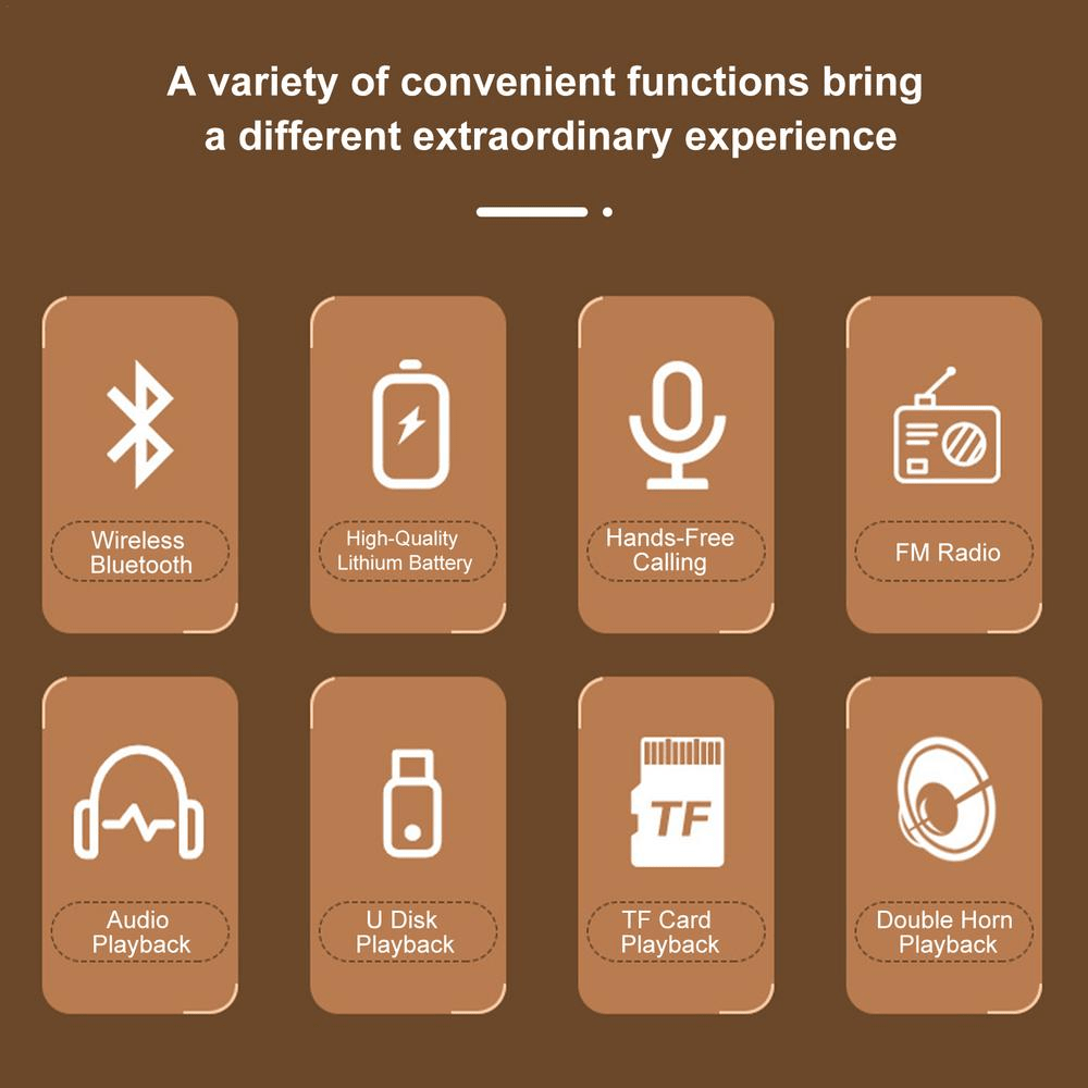 Dark Academy Bluetooth Speaker with Wireless Subwoofer and Deep Bass 3