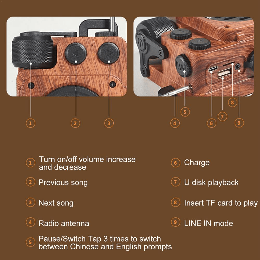 Dark Academy Bluetooth Speaker with Wireless Subwoofer and Deep Bass 4