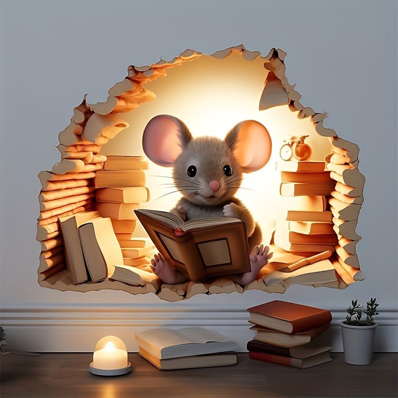 DecoraMice 3D Cartoon Wall Stickers | Adorable mouse wall decals for kids’ rooms and home décor 3