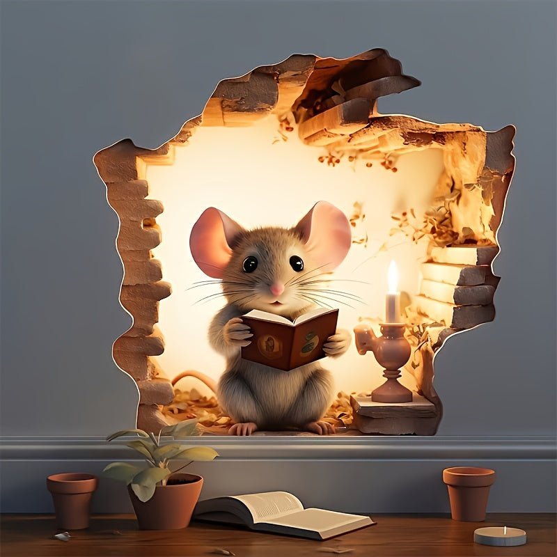 DecoraMice 3D Cartoon Wall Stickers | Adorable mouse wall decals for kids’ rooms and home décor 4