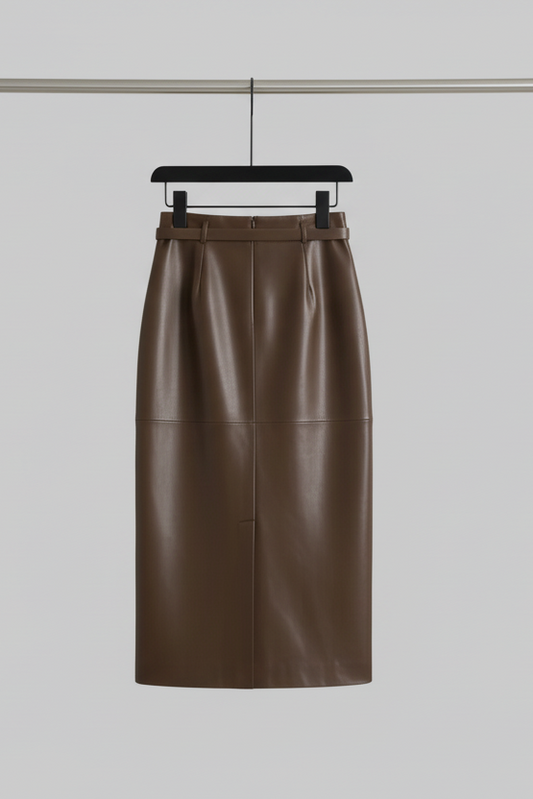 RHANA – Women’s Genuine Leather Pencil Skirt