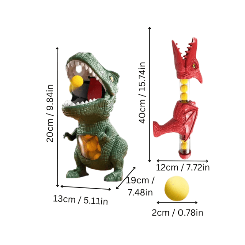 DinoBlast - Dinosaur Shooting Game for Kids with Soft Foam Balls & Target 2
