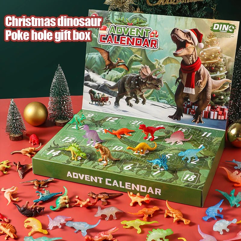 DinoFun - 24-Day Advent Calendar Christmas Countdown with Dinosaur Figurines 0
