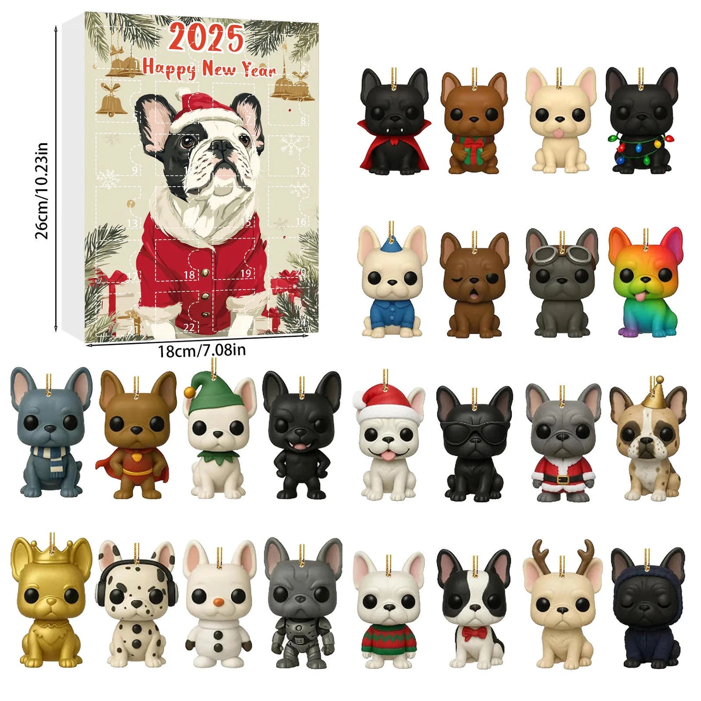 Dog Cup Pendant Advent Calendar - 24 Days Christmas Countdown Surprise 8