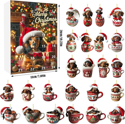 Dog Joy - 24-Day Christmas Advent Calendar with Dachshund Accessories 0