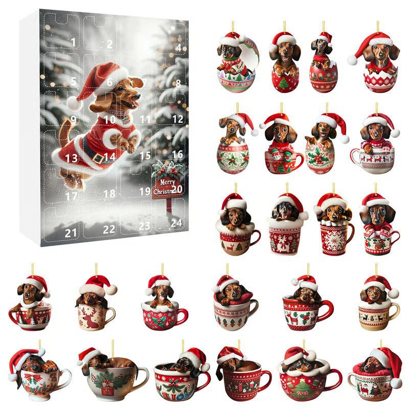 Dog Joy - 24-Day Christmas Advent Calendar with Dachshund Accessories 5