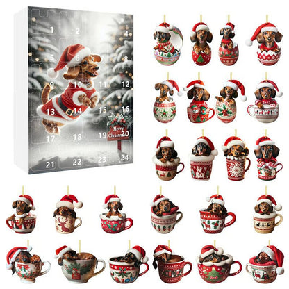 Dog Joy - 24-Day Christmas Advent Calendar with Dachshund Accessories 5