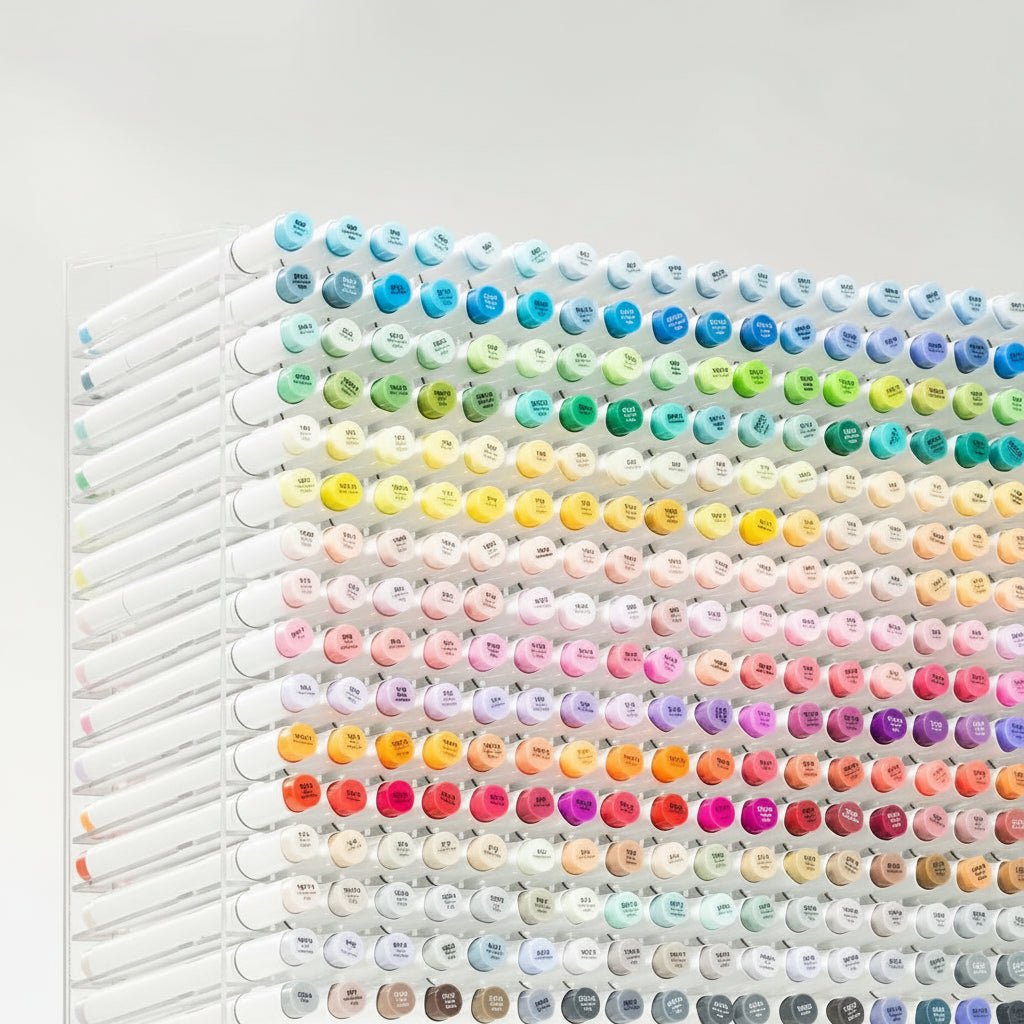 Double-Sided Brush Pens - 48 Vibrant Alcohol-Based Marker Colors for Artists 3