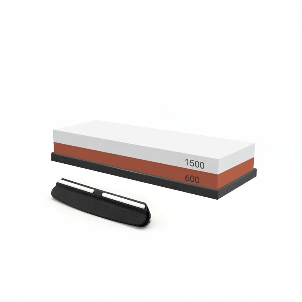 Double-Sided Whetstone Knife Sharpener with Bamboo Base for Razor-Sharp Blades 11