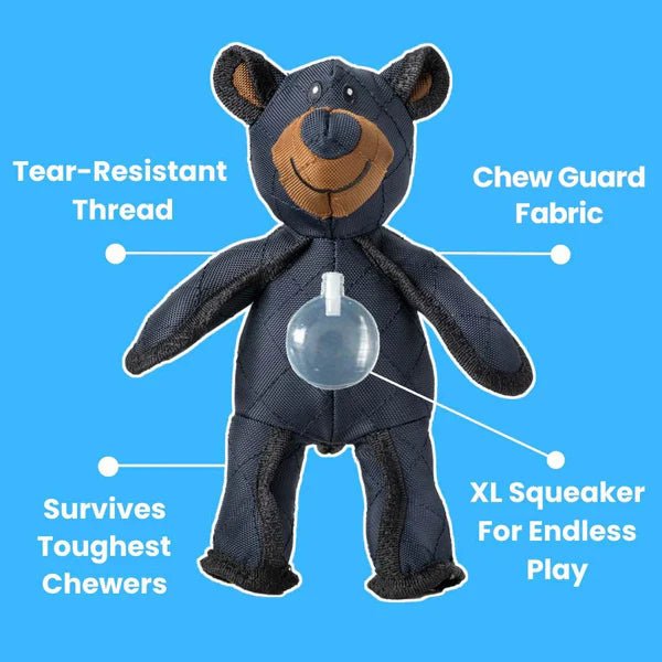 Durable Indestructible Bear Dog Toy for Heavy Chewers - Interactive Squeaker 5