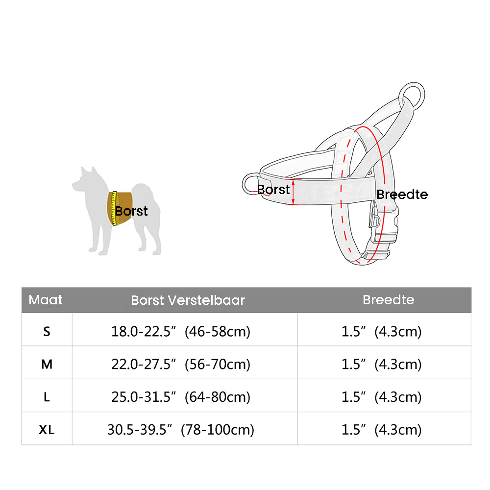 Durable Reflective No Pull Dog Harness | Adjustable Nylon Fit for Small to Medium Dogs 8