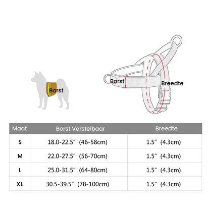 Durable Reflective No Pull Dog Harness | Adjustable Nylon Fit for Small to Medium Dogs 8